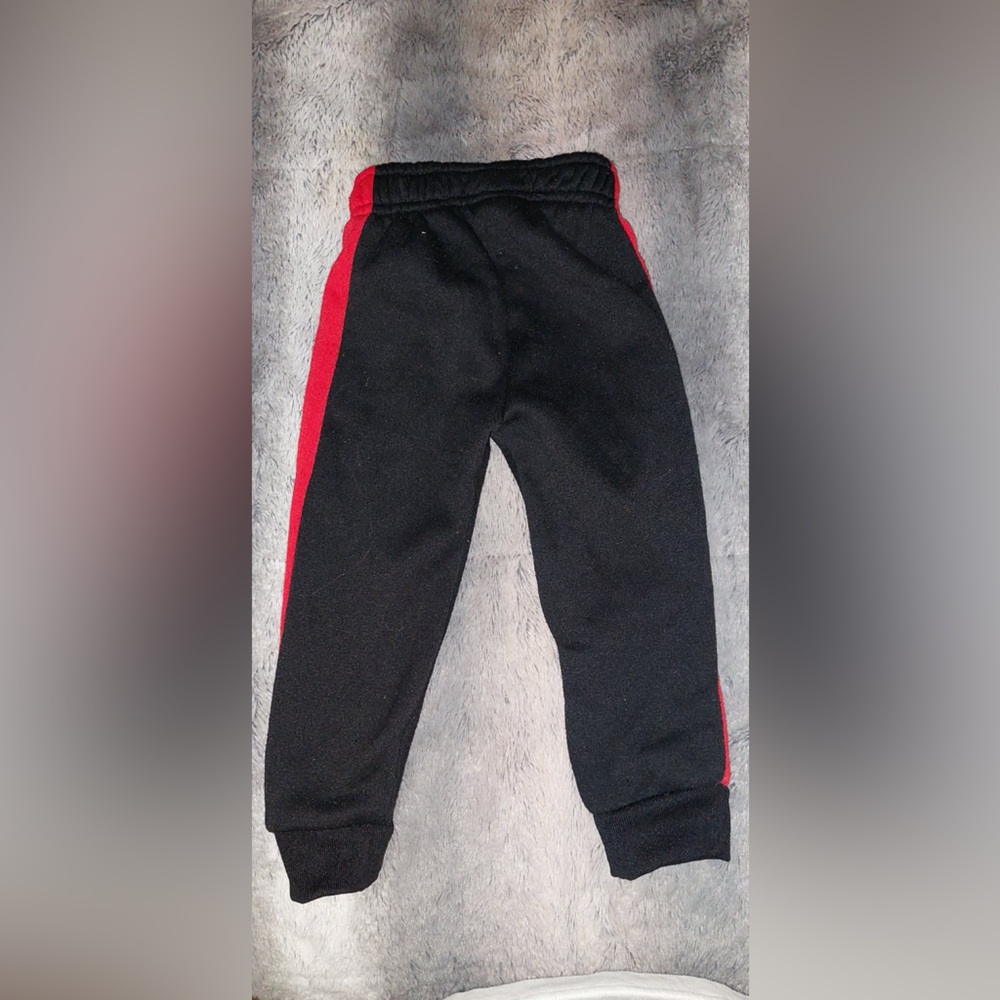 Kids Black and Red Track Pants